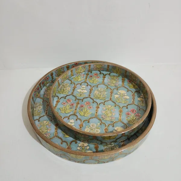 Pack_of_2_Royal_Bouquet_Round_Handcrafted_Wooden_Trays
