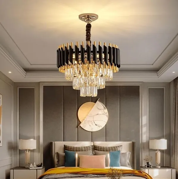 Black_&_Gold_Decorative_Stainless_Steel_Tube_Mamba_Chandelier_Crystal_Chandelier