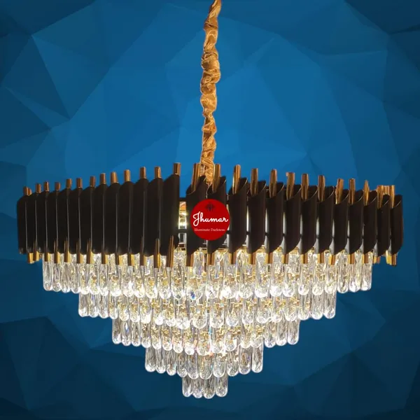 Black_&_Gold_Decorative_Modern_Crystal_Hanging_Chandelier