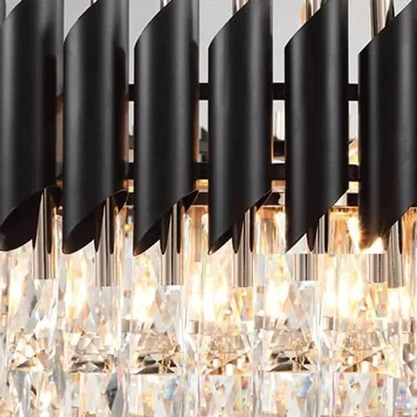 Black_&_Gold_Decorative_Mamba_Oval_Modern_Crystal_Hanging_Chandelier