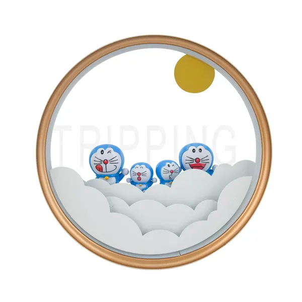 Multicolour_Decorative_3-In-1_Led_Cloud_And_Cartoon_Design_Wall_Lamp