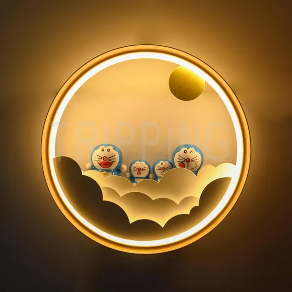 Multicolour_Decorative_3-In-1_Led_Cloud_And_Cartoon_Design_Wall_Lamp