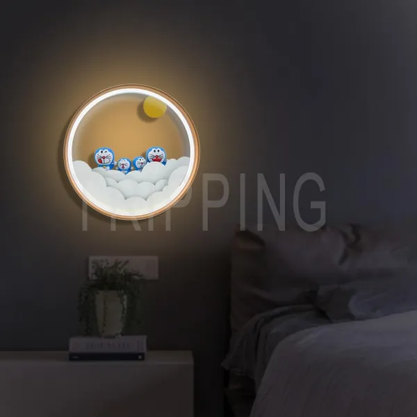 Multicolour_Decorative_3-In-1_Led_Cloud_And_Cartoon_Design_Wall_Lamp