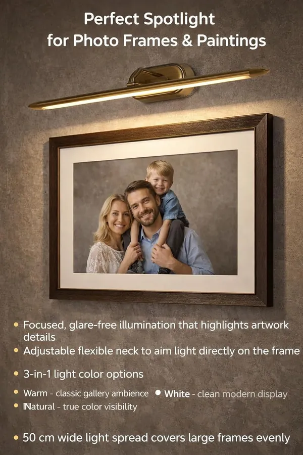 Tripping_Body_Color_12w_Antique_3_In_1_Led_Wall_Lamp_Adjustable_Warm_White_Natural_Light_Flexible_Neck_50cm_Length_15cm_Thickness_Spot_Focus_Light_For_Pictures_Mirror_Washbasins