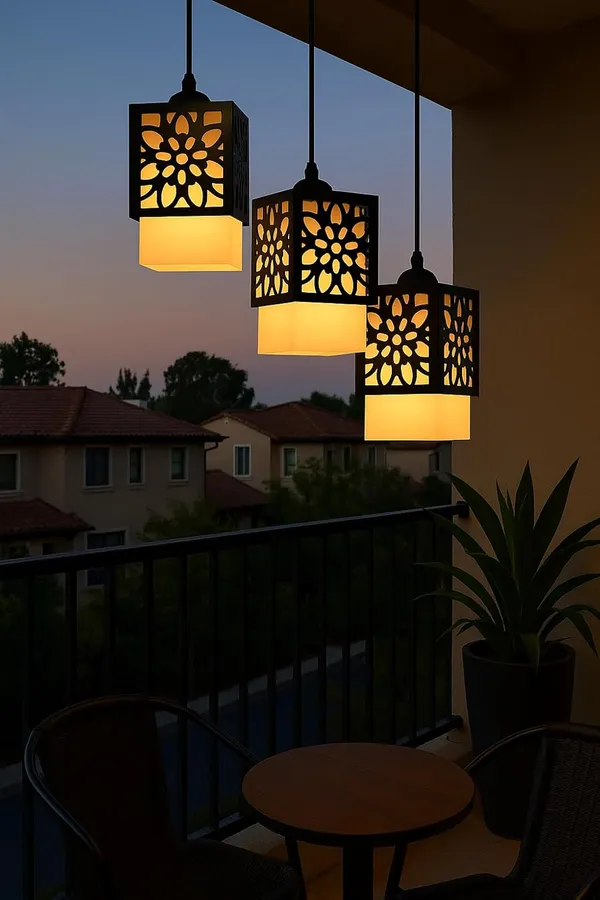 Tripping_3_Light_Hanging_Light_Chandelier_Wooden_Box_Black_N_White_Ceiling_Pendant_Laser_Cutting_Desine_Decorative_Classic_Lamp_For_Home_Decor_Light_Color_Warm_White_With_9wattx3_Led_Bulb