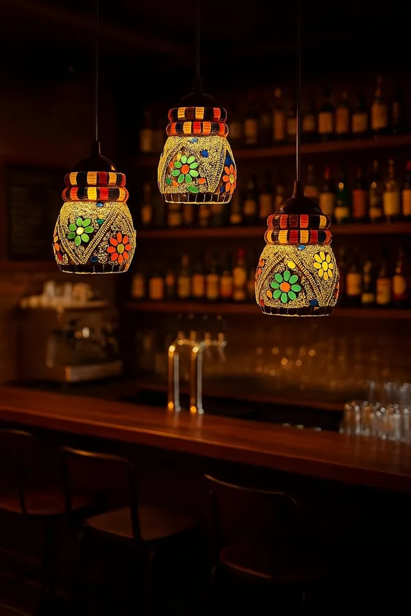 Tripping_Ceiling_Pendant_3_Light_Hanging_Light_Chandelier_Jhoomer_Antiques_Mosaic_Traditional_Glass_Modern_Decorative_Ceramic_Classic_Lamp_For_Home_Decor_Adjustable_Multicolour_E27_Bulb_Free_27watt