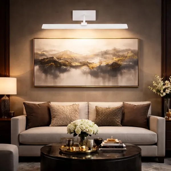 Tripping_6_Watt_Single_Light_Color_Warm_White_Light_Led_Display_Adjustable_Up_N_Down_Curve_Flexible_Neck_Wall_Lamp_Picture_Mirror_Spot_Focus_30cm_Length_15cm_Thickness_Easy_Installation
