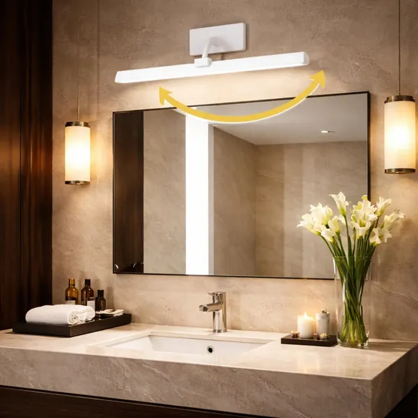 Tripping_6_Watt_Single_Light_Color_Warm_White_Light_Led_Display_Adjustable_Up_N_Down_Curve_Flexible_Neck_Wall_Lamp_Picture_Mirror_Spot_Focus_30cm_Length_15cm_Thickness_Easy_Installation