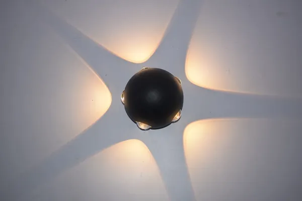Tripping_Heavy_Body_Boll_Shape_5_Way_10_Watt_Wall_Lamp_Warm_White_Led_Indoor_Outdoor_Light_With_Star_Sign_Impression_Black_Die_Cast_Aluminum_Waterproof_30