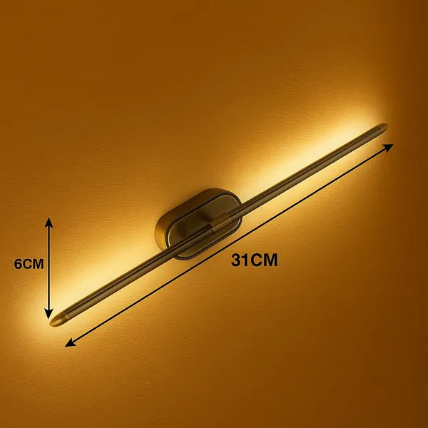 Tripping_Antique_Brass_Finish_6w_Led_Wall_Light_With_Adjustable_Neck_Spot_Focus_For_Mirror_Washbasin_Picture_Frame_3in1_Warm_Cool_Natural_White_31cm_Length_Elegant_Accent_Lighting