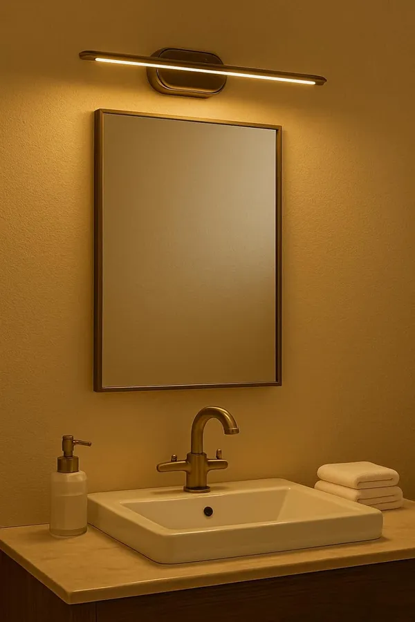 Tripping_Antique_Brass_Finish_6w_Led_Wall_Light_With_Adjustable_Neck_Spot_Focus_For_Mirror_Washbasin_Picture_Frame_3in1_Warm_Cool_Natural_White_31cm_Length_Elegant_Accent_Lighting