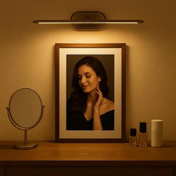 Tripping_Antique_Brass_Finish_6w_Led_Wall_Light_With_Adjustable_Neck_Spot_Focus_For_Mirror_Washbasin_Picture_Frame_3in1_Warm_Cool_Natural_White_31cm_Length_Elegant_Accent_Lighting
