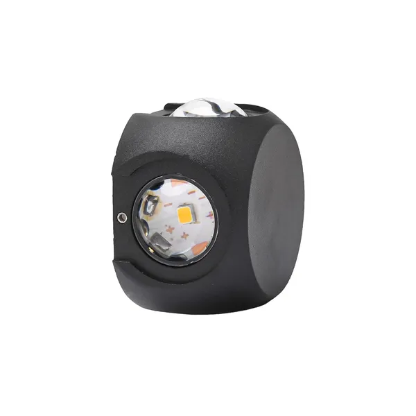 Tripping_4_Watts_Up_Down_Left_Right_4way_Indoor_Outdoor_Waterproof_Wall_Lamp_Black_Body_Warm_White_Yellow_Light_Square_Cum_Curved