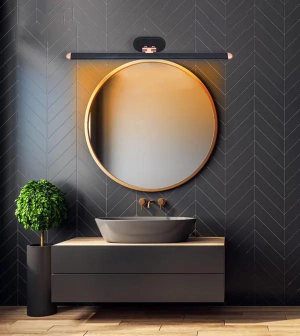 Tripping_12_Watt_3_In_1_Color_Change_Switch_Led_Display_Adjustable_Wall_Lamp_Warm_White_White_Natural_White_Flexible_Neck_Up_Down_Curve_Black_Body_With_Rose_Gold_Accents_12watt_Black_Body