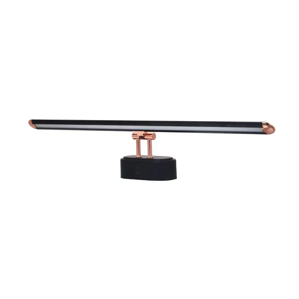 Tripping_12_Watt_3_In_1_Color_Change_Switch_Led_Display_Adjustable_Wall_Lamp_Warm_White_White_Natural_White_Flexible_Neck_Up_Down_Curve_Black_Body_With_Rose_Gold_Accents_12watt_Black_Body