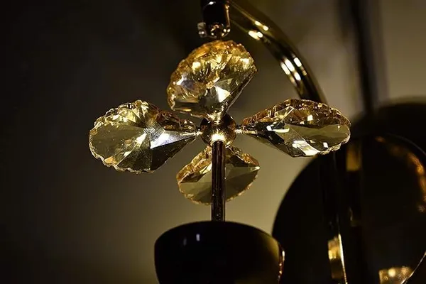 Tripping_Crystal_Gel_Pendant_Modern_9w_Led_Crystal_Gel_Wall_Lamp_With_Gold_Finish_Decorative_Amber_Glass_Floral_Design_60cm_Gel_Light_For_Living_Room_Indoor_Sconce_25l_X_10w_X_10h_Cm
