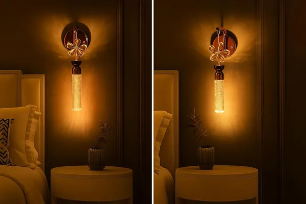Tripping_Crystal_Gel_Pendant_Modern_9w_Led_Crystal_Gel_Wall_Lamp_With_Gold_Finish_Decorative_Amber_Glass_Floral_Design_60cm_Gel_Light_For_Living_Room_Indoor_Sconce_25l_X_10w_X_10h_Cm