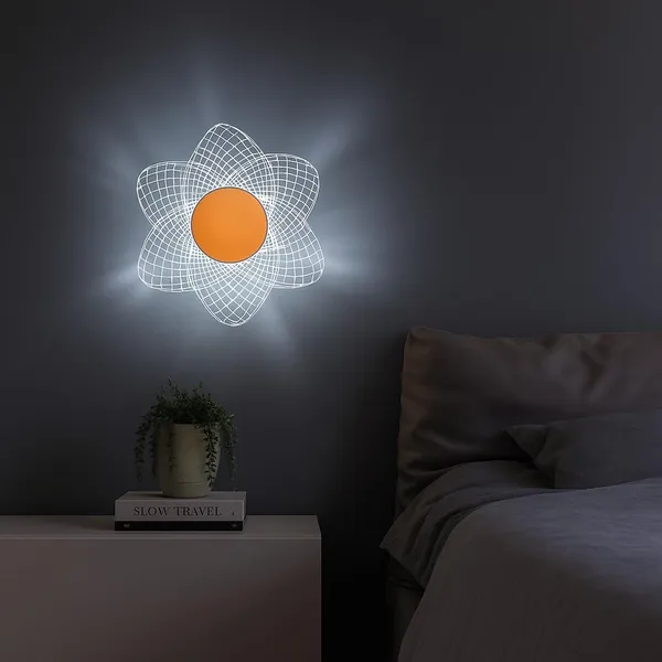 Tripping_7w_Led_Ceiling_Cum_Wall_Lamp_With_Frosted_Acrylic_Crisscross_Design_Warm_White_Light_Gold_Accent_19cm_Diameter_Ideal_For_Bedrooms_Living_Rooms_And_Hallways_Gold_Centerpiece