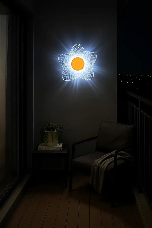 Tripping_7w_Led_Ceiling_Cum_Wall_Lamp_With_Frosted_Acrylic_Crisscross_Design_Warm_White_Light_Gold_Accent_19cm_Diameter_Ideal_For_Bedrooms_Living_Rooms_And_Hallways_Gold_Centerpiece