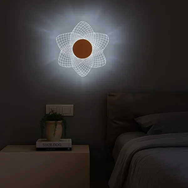 Tripping_7w_Led_Ceiling_Cum_Wall_Lamp_With_Frosted_Acrylic_Crisscross_Design_Warm_White_Light_Gold_Accent_19cm_Diameter_Ideal_For_Bedrooms_Living_Rooms_And_Hallways_Gold_Centerpiece