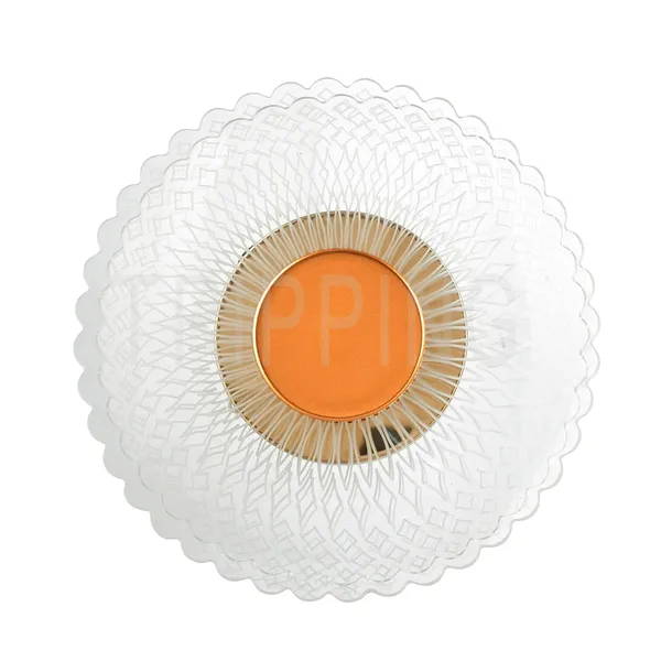 Tripping_7w_Led_Ceiling_Cum_Wall_Lamp_With_Frosted_Acrylic_Crisscross_Design_Warm_White_Light_Gold_Accent_19cm_Diameter_Ideal_For_Bedrooms_Living_Rooms_And_Hallways_Flower_Shaped