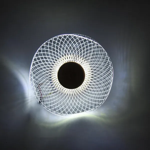 Tripping_7w_Led_Ceiling_Cum_Wall_Lamp_With_Frosted_Acrylic_Crisscross_Design_Warm_White_Light_Gold_Accent_19cm_Diameter_Ideal_For_Bedrooms_Living_Rooms_And_Hallways_Crisscross_Design