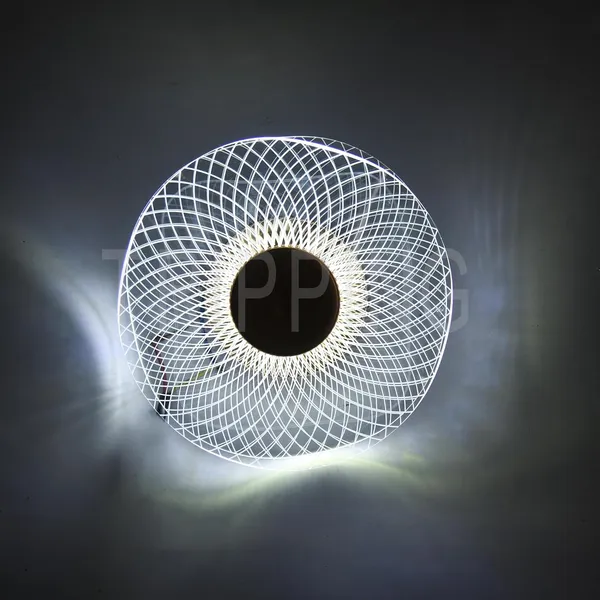 Tripping_7w_Led_Ceiling_Cum_Wall_Lamp_With_Frosted_Acrylic_Crisscross_Design_Warm_White_Light_Gold_Accent_19cm_Diameter_Ideal_For_Bedrooms_Living_Rooms_And_Hallways_Crisscross_Design