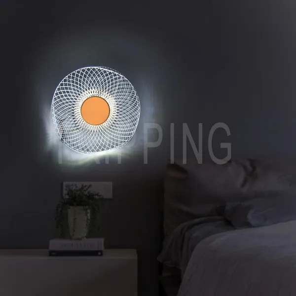 Tripping_7w_Led_Ceiling_Cum_Wall_Lamp_With_Frosted_Acrylic_Crisscross_Design_Warm_White_Light_Gold_Accent_19cm_Diameter_Ideal_For_Bedrooms_Living_Rooms_And_Hallways_Crisscross_Design