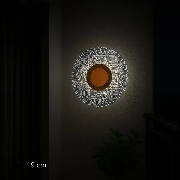Tripping_7w_Led_Ceiling_Cum_Wall_Lamp_With_Frosted_Acrylic_Crisscross_Design_Warm_White_Light_Gold_Accent_19cm_Diameter_Ideal_For_Bedrooms_Living_Rooms_And_Hallways_Acrylic_Design