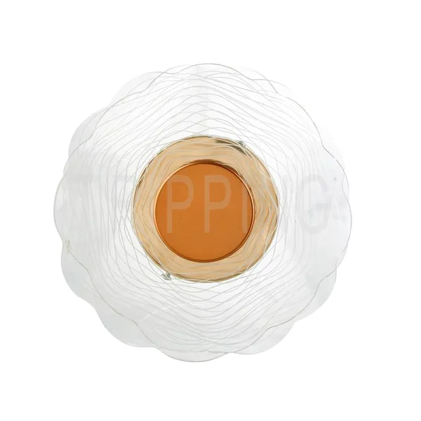 Tripping_7w_Led_Ceiling_Cum_Wall_Lamp_With_Frosted_Acrylic_Crisscross_Design_Warm_White_Light_Gold_Accent_19cm_Diameter_Ideal_For_Bedrooms_Living_Rooms_And_Hallways_Ripple_Pattern