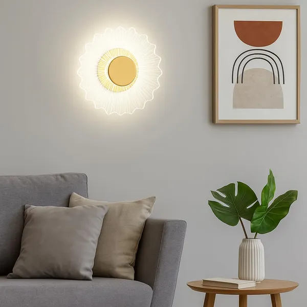 Tripping_Elegant_12w_Ceiling_And_Wall_Mount_Led_Lamp_Gold_Tinted_Acrylic_Design_3_In_1_Light_Modes_White_Warm_Cool_Decorative_Modern_Lighting_Fixture_For_Living_Room_Bedroom_And_Hallway