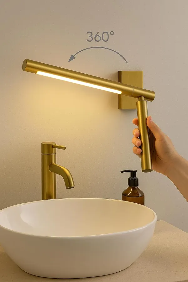 Tripping_12_Watt_3_In_1_Warm_White_White_Natural_White_Light_Led_Display_Adjustable_Up_N_Down_Curve_Flexible_Neck_Wall_Lamp_Picture_Mirror_Spot_Focus_Light_Three_In_One_Body_Color_Rotatable_Tube