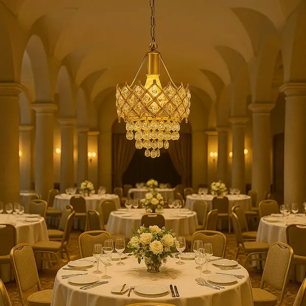Tripping_Golden_Crystal_Ceiling_Pendant_Lamp_With_E27_Bulb_Holder_Elegant_Chandelier_Style_Light_For_Living_Room_Dining_Hall_Hotel_Balcony_Cafe_And_Reception_Decor