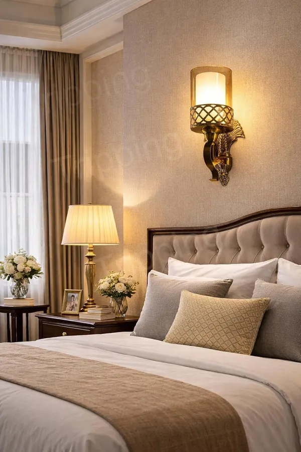 Tripping_Antique_Gold_Metal_Wall_Lamp_With_Double_Glass_Shade_Amber_Outer_Glass_White_Milky_Frosted_Inner_Glass_E27_Holder_Decorative_Wall_Light_For_Living_Room_Bedroom_Hotel