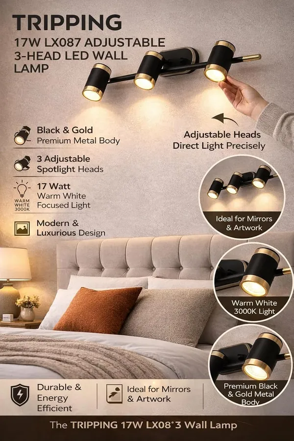 Tripping_17watt_Lx087_Warm_White_Light_Color_Adjustable_3_Head_Led_Wall_Lamp_Black_Gold_Metal_Body_Focus_Spot_Light_For_Dressing_Table_Mirror_Accent_Walls_50_15_7_Cm