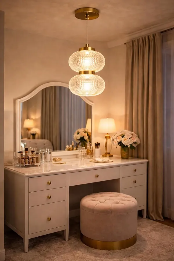 Tripping_Modern_Double_Globe_Crystal_Pendant_Light_With_Golden_Finish_Premium_Decorative_Hanging_Ceiling_Lamp_For_Living_Room_Dining_Area_Hotel_Corridor_Temple_Showroom