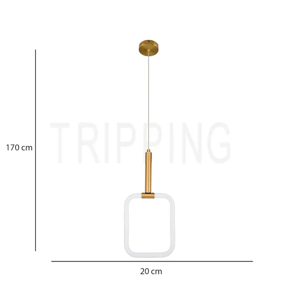 Gold_Decorative_10_Watt_Led_Square_Frame_Wall_Lamp