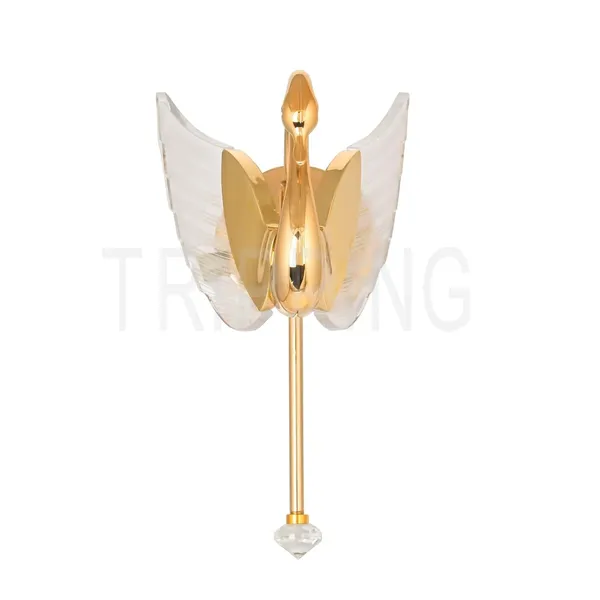 Gold_Decorative_Acrylic_Swan_Shape_8_Watt_3-In-1_Led_Wall_Lamp