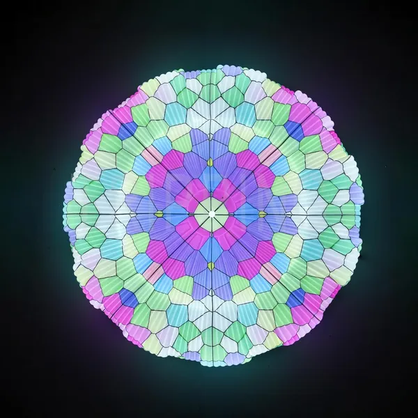 Multicolour_Decorative_50_Watt_Surface_Mounted_Light_Fixture_Ceiling_Lamp