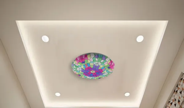 Multicolour_Decorative_50_Watt_Surface_Mounted_Light_Fixture_Ceiling_Lamp