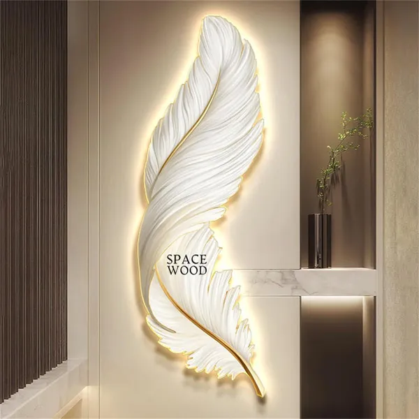White_Decorative_Space_Wood_Royal_Led_Wall_Sconce_For_Bedroom