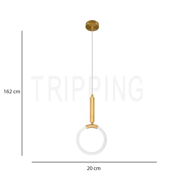 Gold_Decorative_Modern_12_Watt_Led_Ring_Pendant_Light