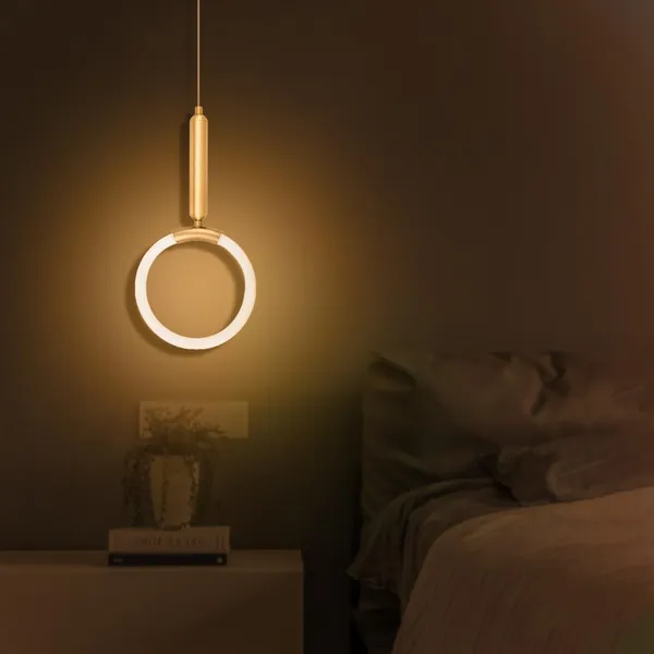 Gold_Decorative_10_Watt_Led_Round_Frame_Ceiling_Pendant_Lamp
