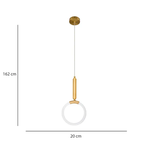 Gold_Decorative_10_Watt_Led_Round_Frame_Ceiling_Pendant_Lamp