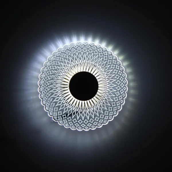 Gold_&_White_Decorative_7_Watt_Led_Ceiling_Cum_Wall_Lamp_With_Frosted_Acrylic_Crisscross_Design