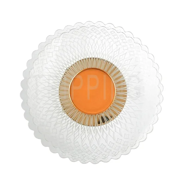 Gold_&_White_Decorative_7_Watt_Led_Ceiling_Cum_Wall_Lamp_With_Frosted_Acrylic_Crisscross_Design
