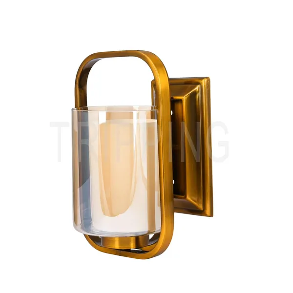 Gold_Decorative_10_Watt_Led_Wall_Lamp_With_Frosted_Glass_Shade