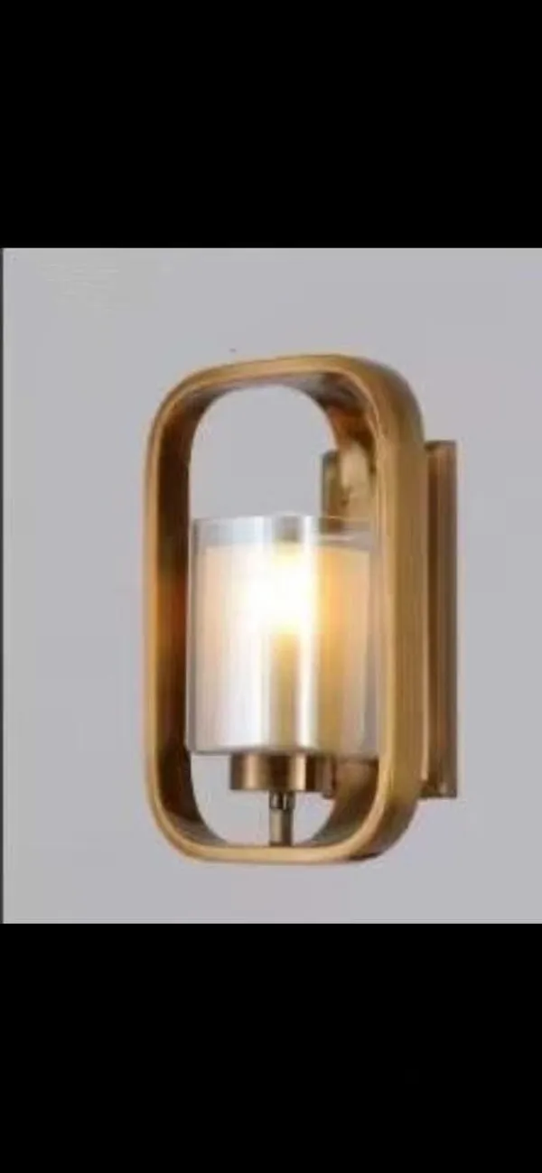 Gold_Decorative_10_Watt_Led_Wall_Lamp_With_Frosted_Glass_Shade