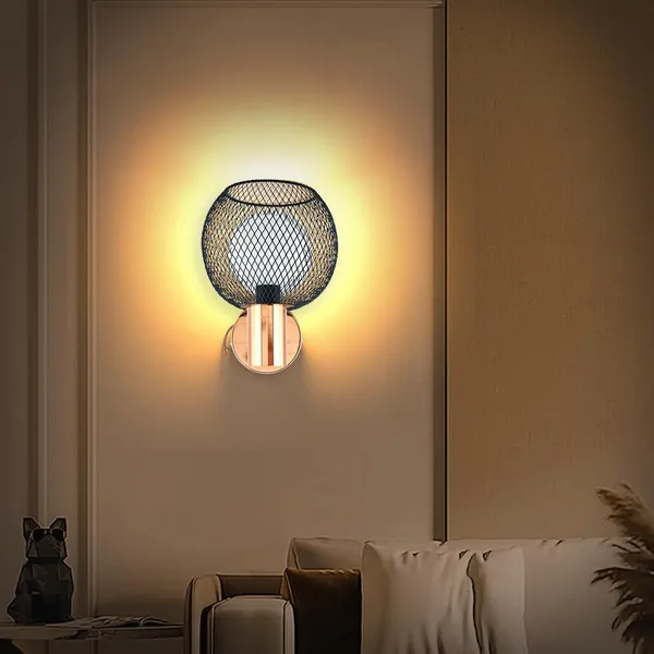 Multicolour_Decorative_Mesh_Design_8_Watt_Inbuilt_Led_Wall_Lamp