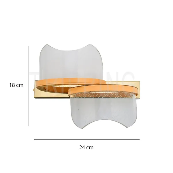 Gold_&_Clear_Decorative_10_Watt_Modern_Acrylic_Wall_Lamp